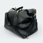 Classic Artificial Leather Weekend Travel Bag 3381 Black - Image 2