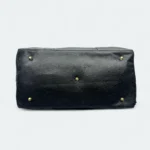 Classic Artificial Leather Weekend Travel Bag 3381 Black - Image 4