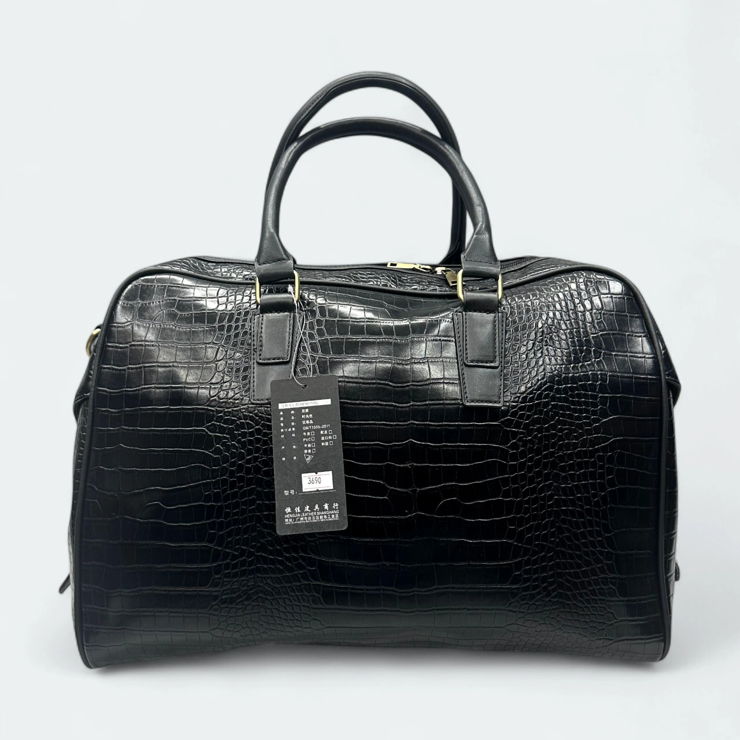 IMG_5139 Classic Design Leather look Travel Bag 3690 - Image 1