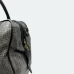 Classic Design Leather look Travel Bag 3690 Grey - Image 5