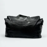 Durable & Stylish Artificial Leather Travel Bag 18019 Black - Image 4