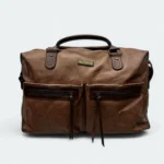 Oversized Durable Artificial Leather Travel Bag 121 Chocolate