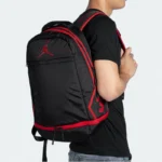 Fashionable Nylon Fabric backpack With Shoe Chamber Black 778 - Image 2