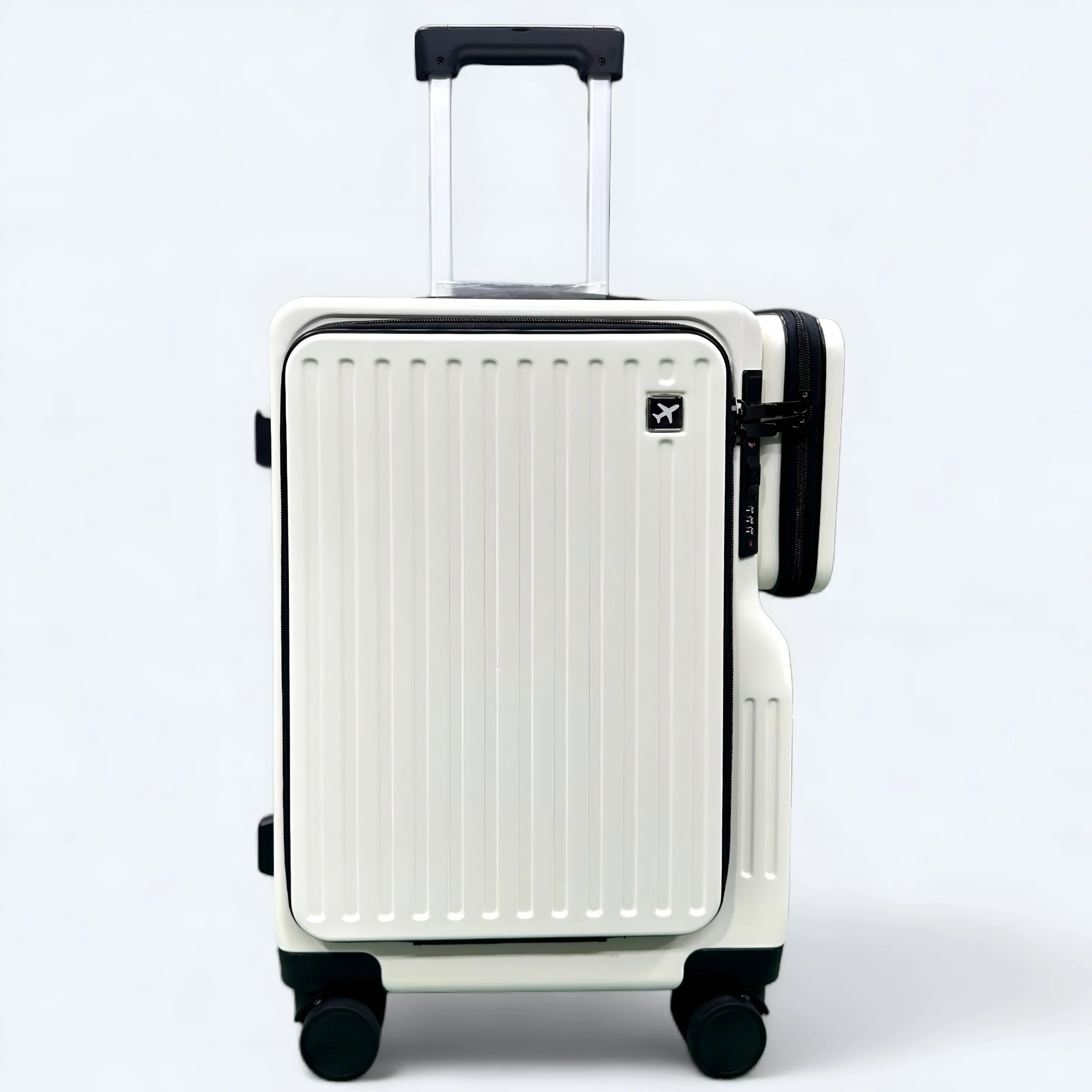 1766136633086 Stylish Poly Carbonate 20 Inch Cabin Trolley With TSA, Laptop Compartment & USB Port 708 Side Pocket - Image 1