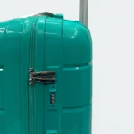 Lightweight Premium Quality PP Luggage Spinner Wheels M6910 Teal Green - Image 4