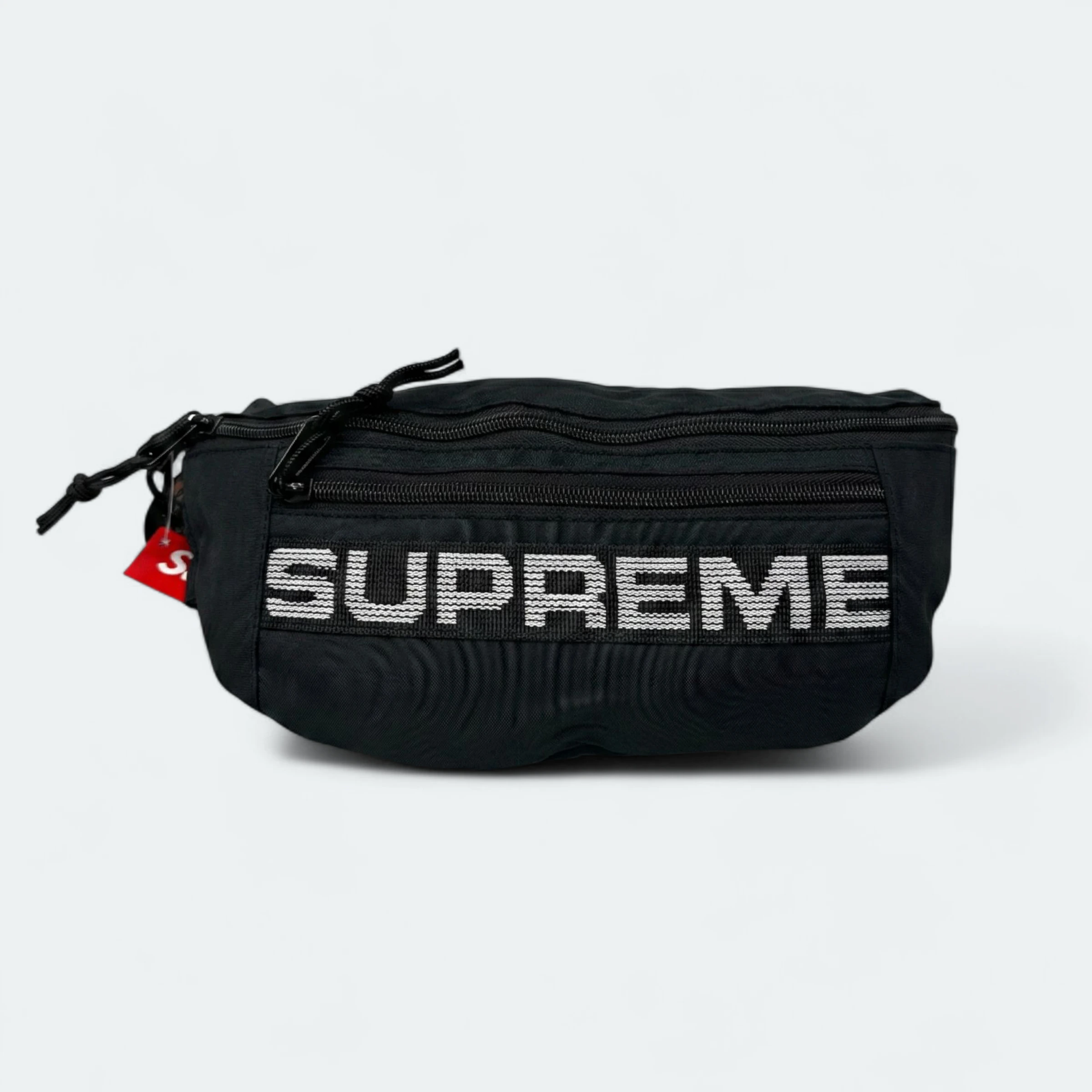 1772008280571 Supreme Style Waist Bag – Trendy Crossbody Sling Bag 3112 Supreme Black - Image 1