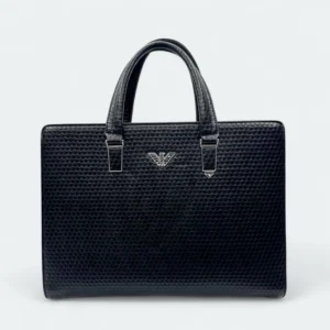 Armani Executive Artificial Leather Office & Business Bag Style Black