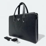 Armani Executive Artificial Leather Office & Business Bag Style Black - Image 2