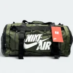 Stylish Nylon Fabric Gym Bag With Shoe Chamber 7840 Military Green