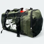Stylish Nylon Fabric Gym Bag With Shoe Chamber 7840 Military Green - Image 2