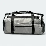 Stylish Nylon Fabric Gym Bag With Shoe Chamber 7840 Grey - Image 3