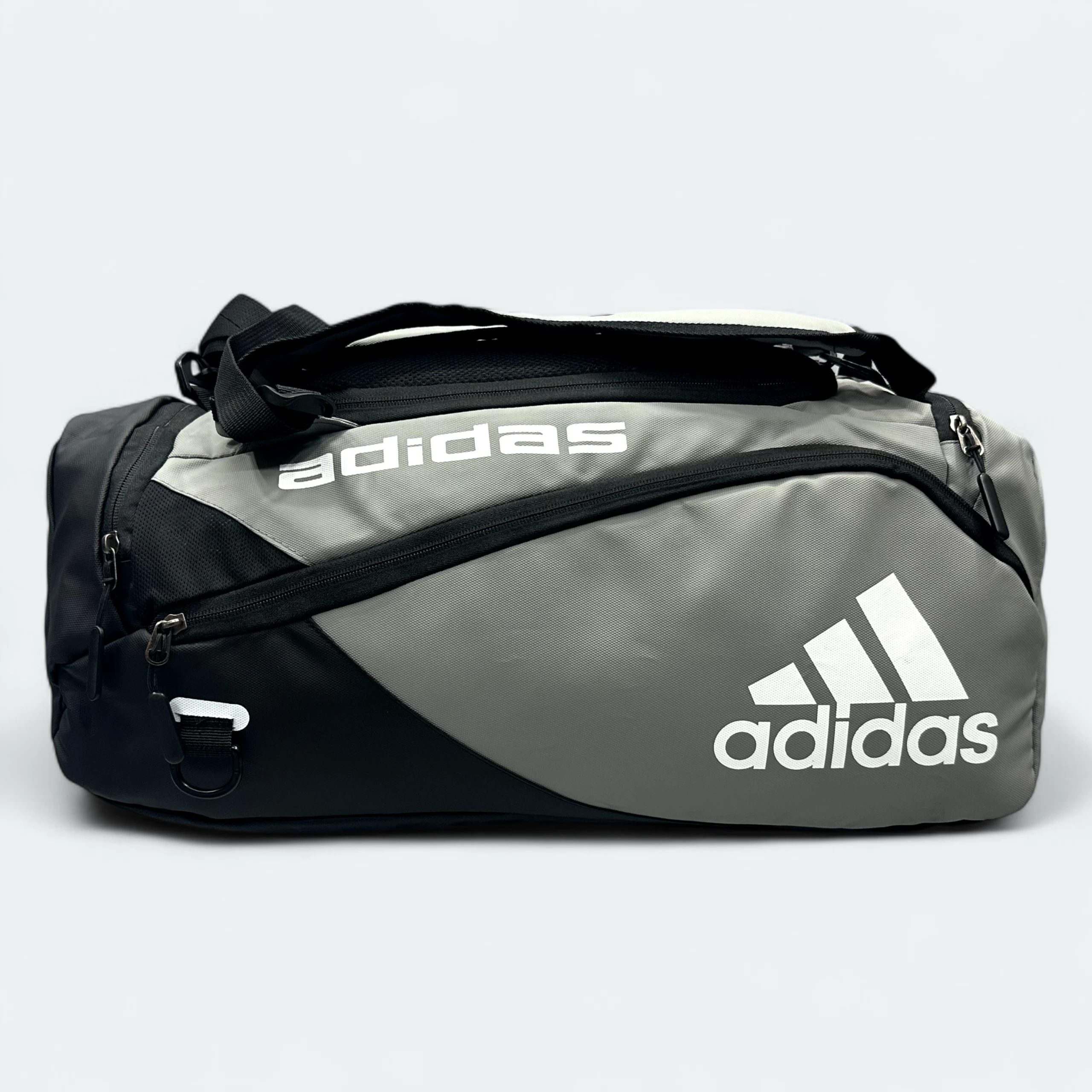 IMG_6442 LightWeight Sports Gym Bag With Shoe Chamber 6001 Grey - Image 1