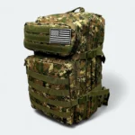 Large 40L Camouflage Travel Backpack- Spacious Design E001 Military Green - Image 2