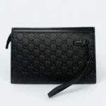 Classic Gucci Logo Embossed Hand Bag 8150-11 Black - Image 4