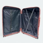 Lightweight Premium Quality PP Luggage Spinner Wheels M6910 Rose Pink - Image 5