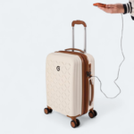 Goby London Hardshell Suitcase With Authentic TSA Lock GB-3603 Cream - Image 3