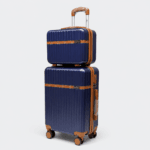 Smartpolo Luxury Travel Luggage Set 20 Inch + Beauty Case - SP 153 Blue - Image 2