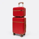 Smartpolo Luxury Travel Luggage Set 20 Inch + Beauty Case - SP 153 Red - Image 2