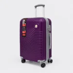 Premium quality polycarbonate luggage featuring TSA lock, 360° spinner wheels 1801 Purple - Image 2