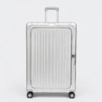 Premium Rolling Suitcase With 3 -TSA Lock Front Open Luggage 046 Silver