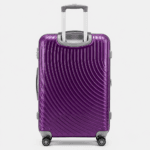 Premium quality polycarbonate luggage featuring TSA lock, 360° spinner wheels 1801 Purple - Image 3