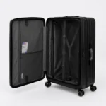 Smart Polo Luxury Polycarbonate Luggage with TSA Lock & Expandable SP 91021 Black - Image 4