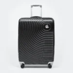 Premium quality polycarbonate luggage featuring TSA lock, 360° spinner wheels 1801 Black
