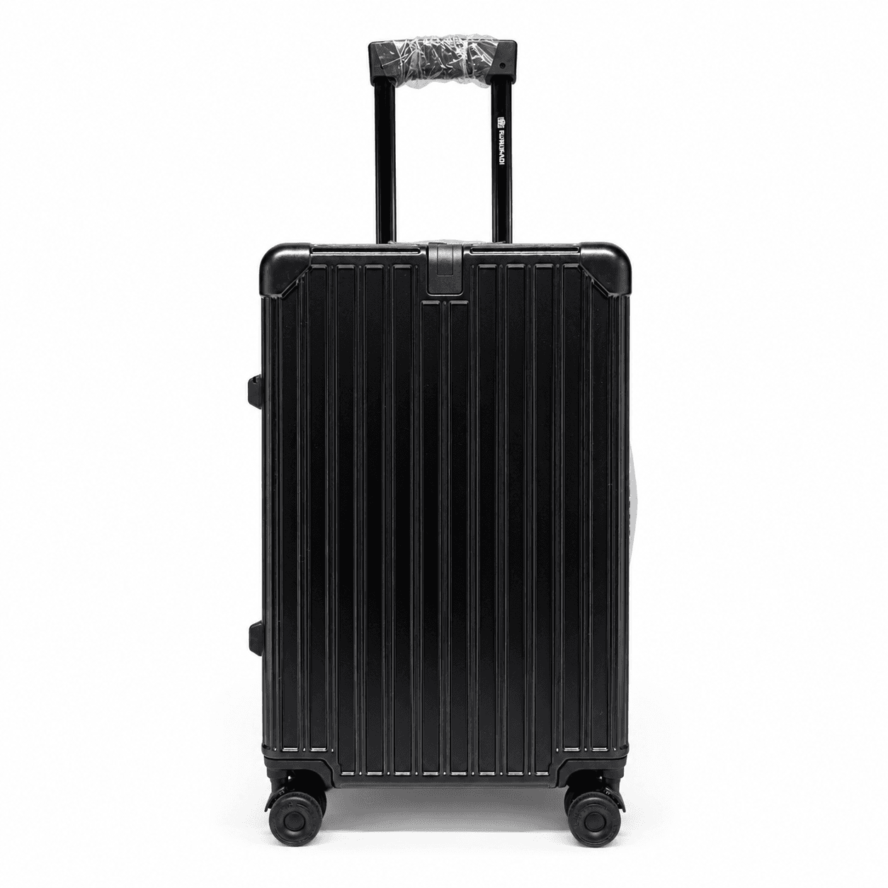 b 22 Premium Cabin & Check-In Suitcase – Hard Case Travel Luggage C9090 Black - Image 1