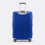 Premium quality polycarbonate luggage featuring TSA lock, 360° spinner wheels 1801 Blue - Image 3