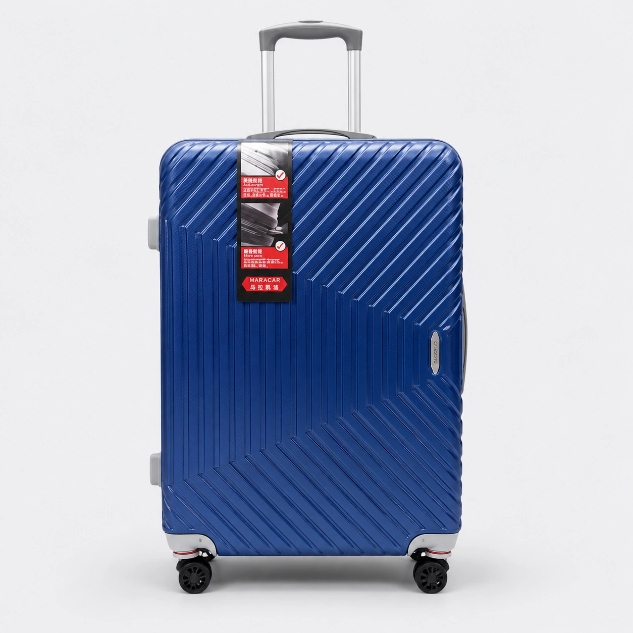 blue_diagonal_luggage Best Quality Polycarbonate Luggage with TSA Lock & 360° Spinner Wheels -1806 Blue - Image 1