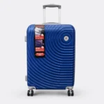 Premium quality polycarbonate luggage featuring TSA lock, 360° spinner wheels 1801 Blue