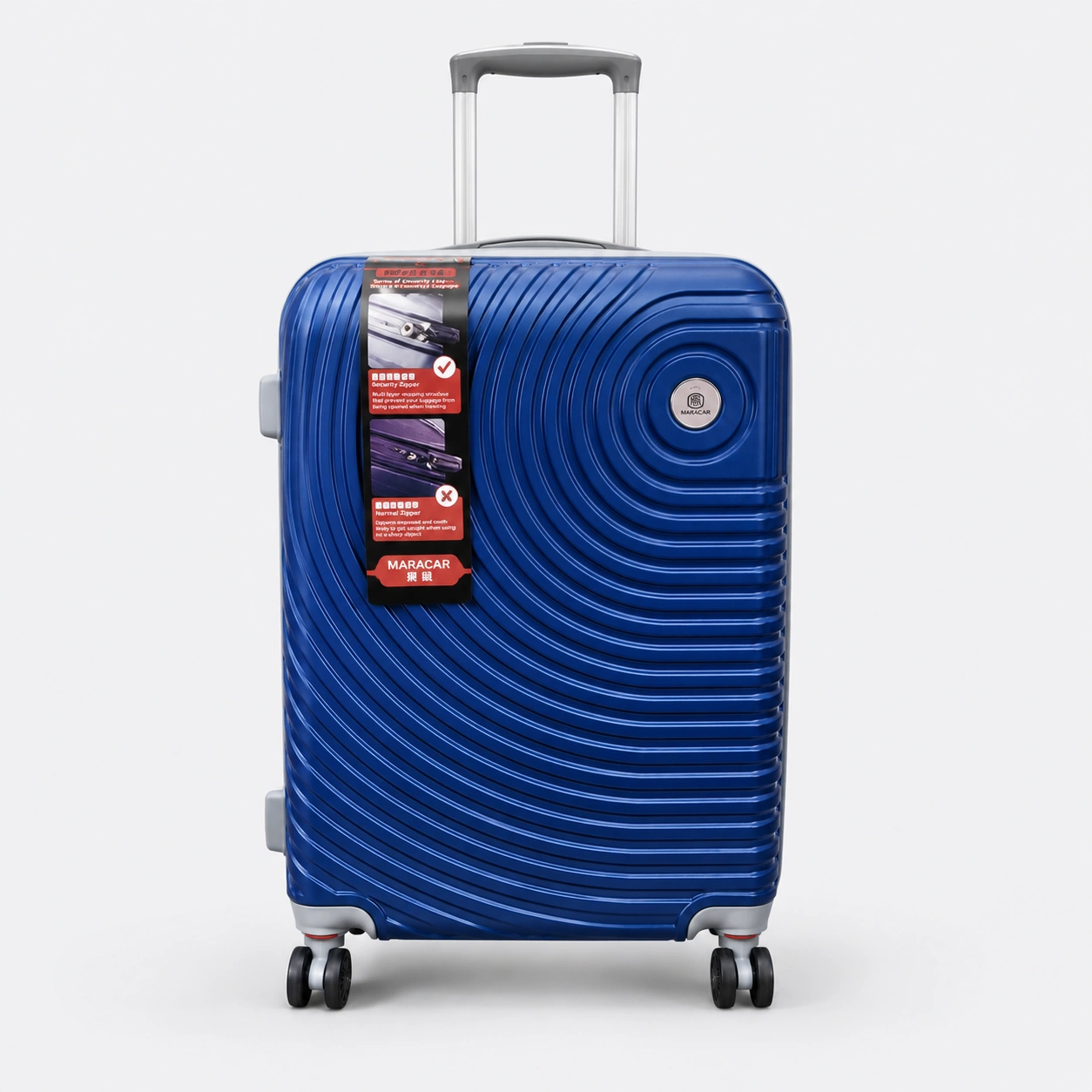 Premium quality polycarbonate luggage featuring TSA lock, 360° spinner wheels 1801 Blue