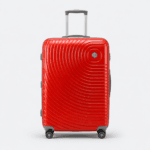 Premium quality polycarbonate luggage featuring TSA lock, 360° spinner wheels 1801 Orange
