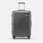 Premium quality polycarbonate luggage featuring TSA lock, 360° spinner wheels 1801 Grey