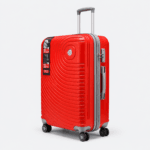 Premium quality polycarbonate luggage featuring TSA lock, 360° spinner wheels 1801 Orange - Image 3