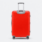 Premium quality polycarbonate luggage featuring TSA lock, 360° spinner wheels 1801 Orange - Image 2