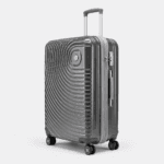 Premium quality polycarbonate luggage featuring TSA lock, 360° spinner wheels 1801 Grey - Image 2
