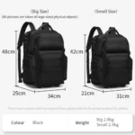 OZUKO High-Capacity Rolling & Travel Backpack 9820L - Image 4