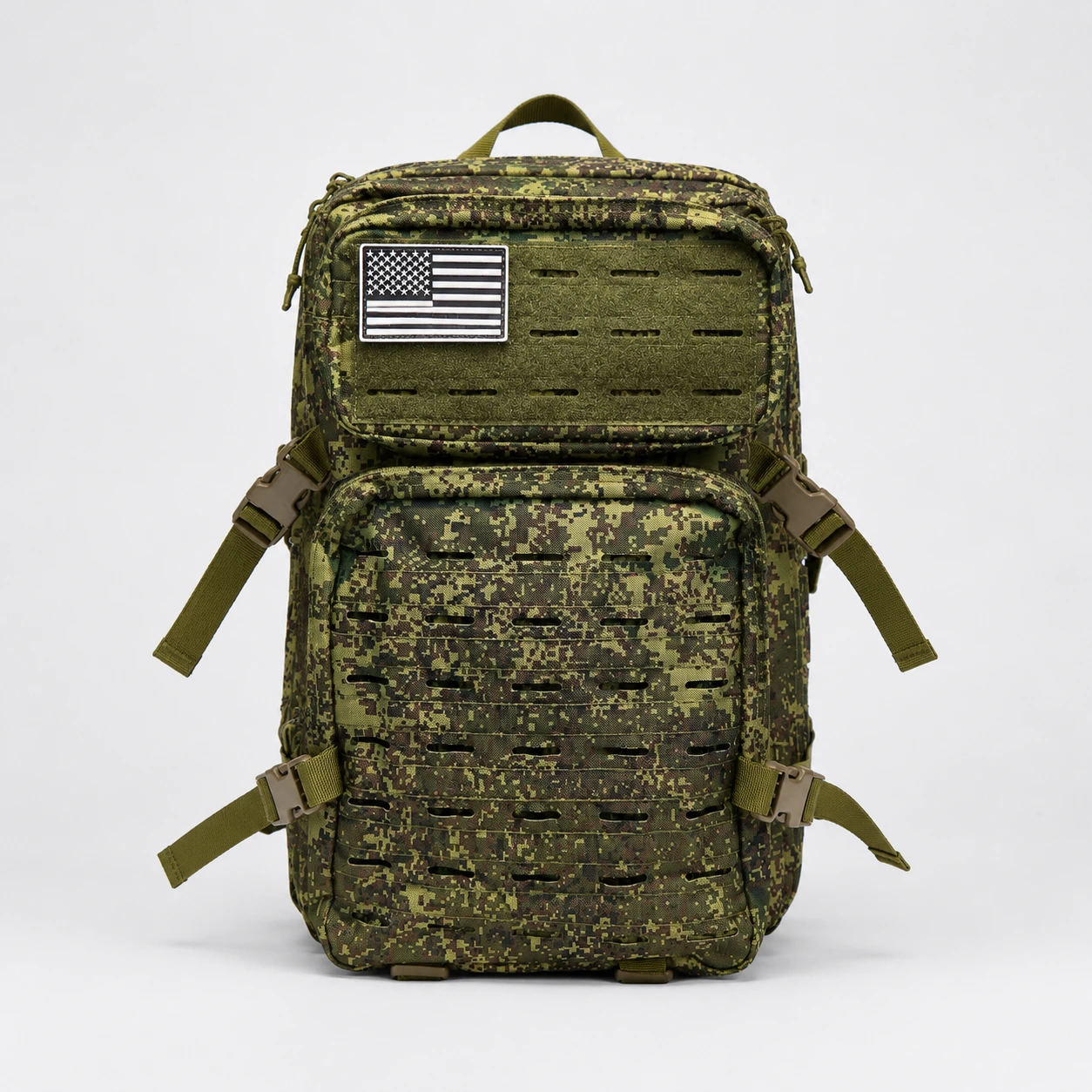 Large 40L Camouflage Travel Backpack- Spacious Design E001 Green
