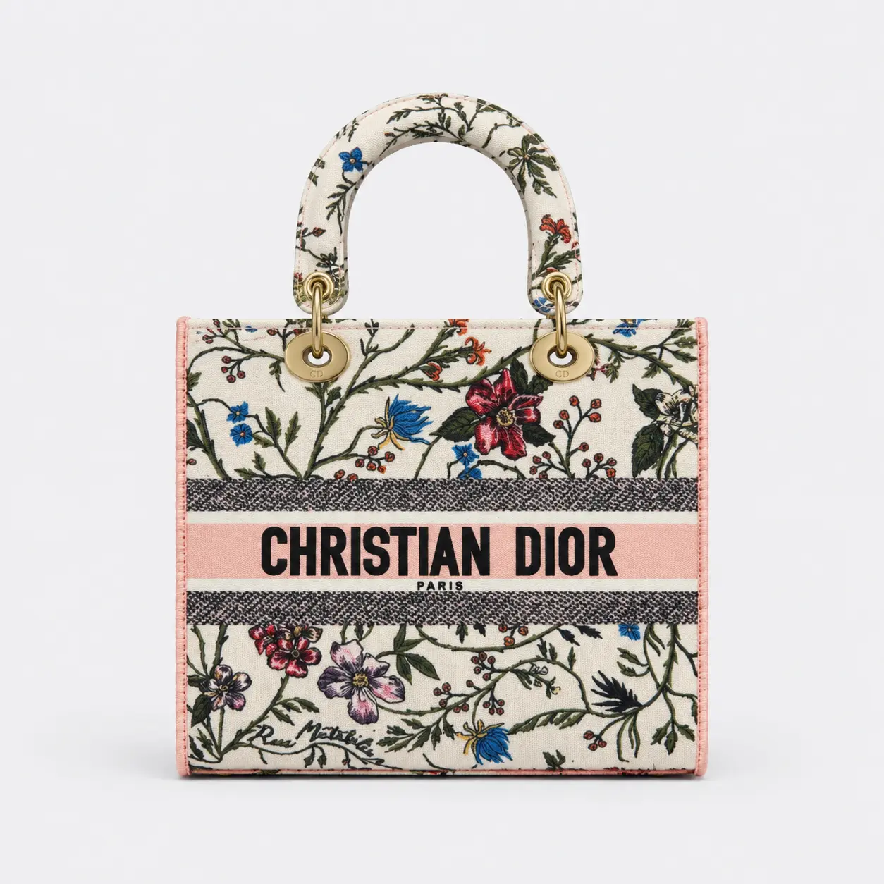 Christian Dior Floral Top Handle Pink 00006