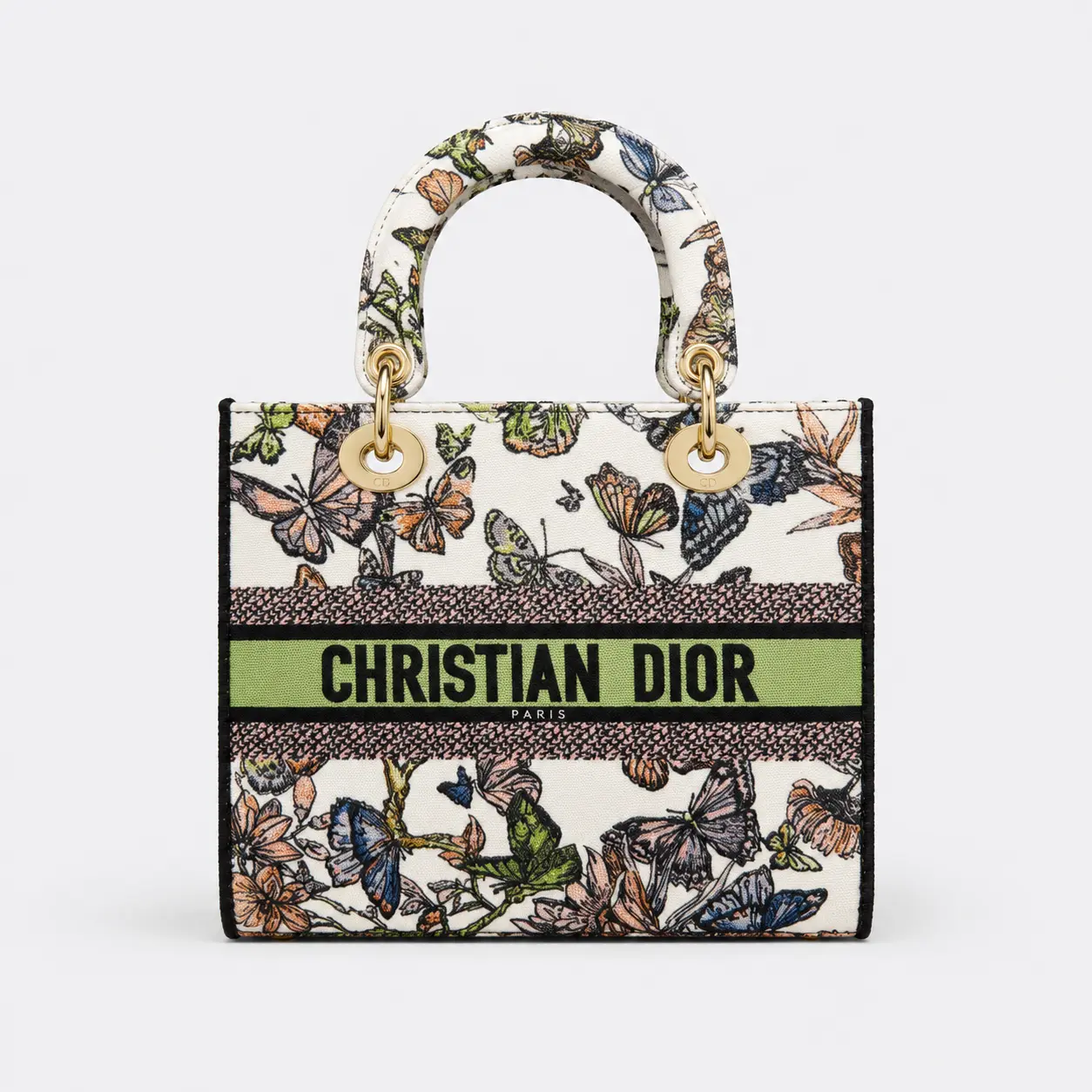 Christian Dior Floral Top Handle Green 00006