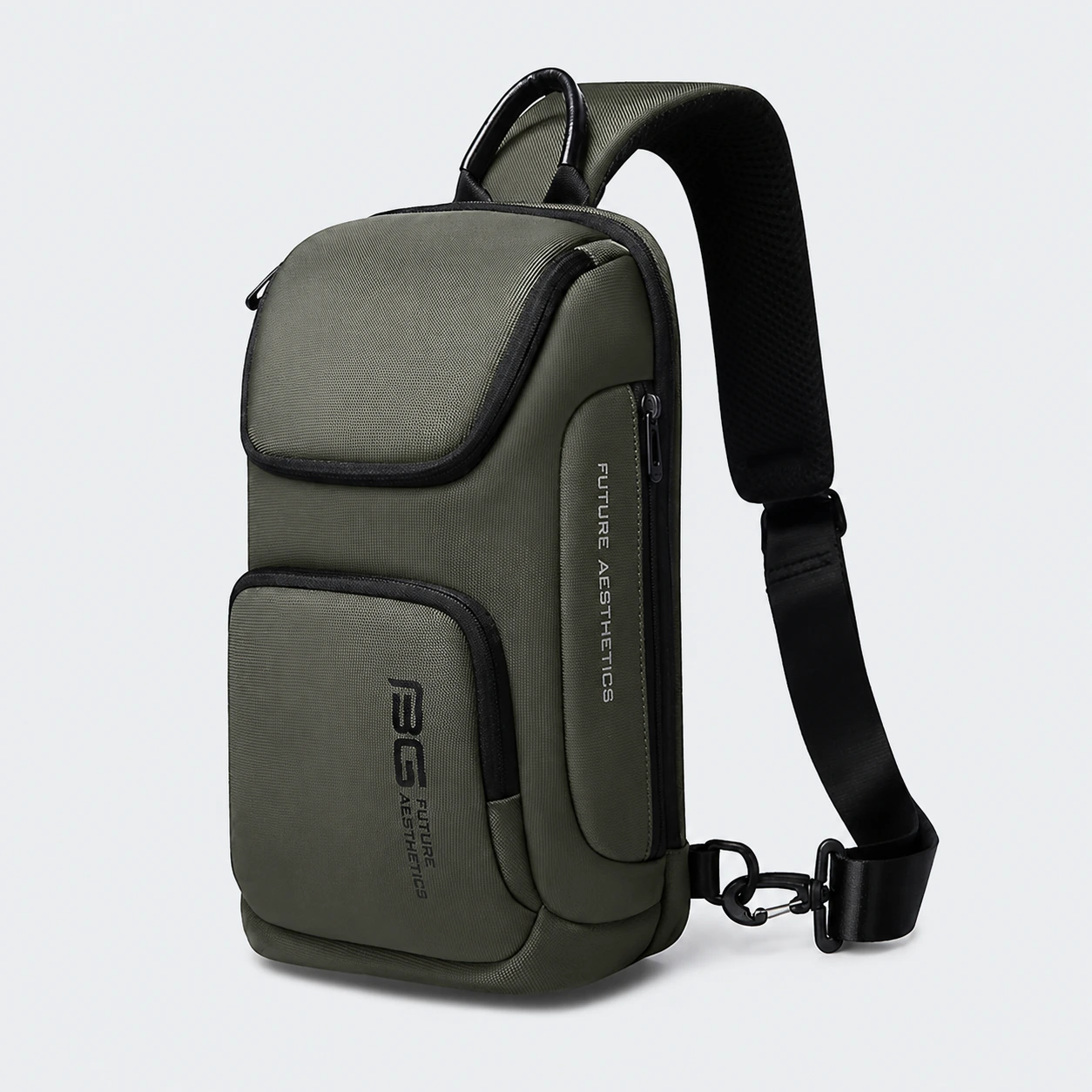 ChatGPT Image Aug 1, 2026, 03_36_43 PM BANGE 7565 Waterproof Oxford Crossbody Bag Green - Image 1