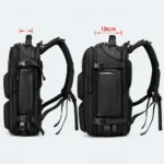OZUKO 9309 Travel Backpack – 20–35L, 15.6" Laptop, USB & Shoe Compartment - Image 2