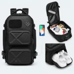 OZUKO 9309 Travel Backpack – 20–35L, 15.6" Laptop, USB & Shoe Compartment - Image 4