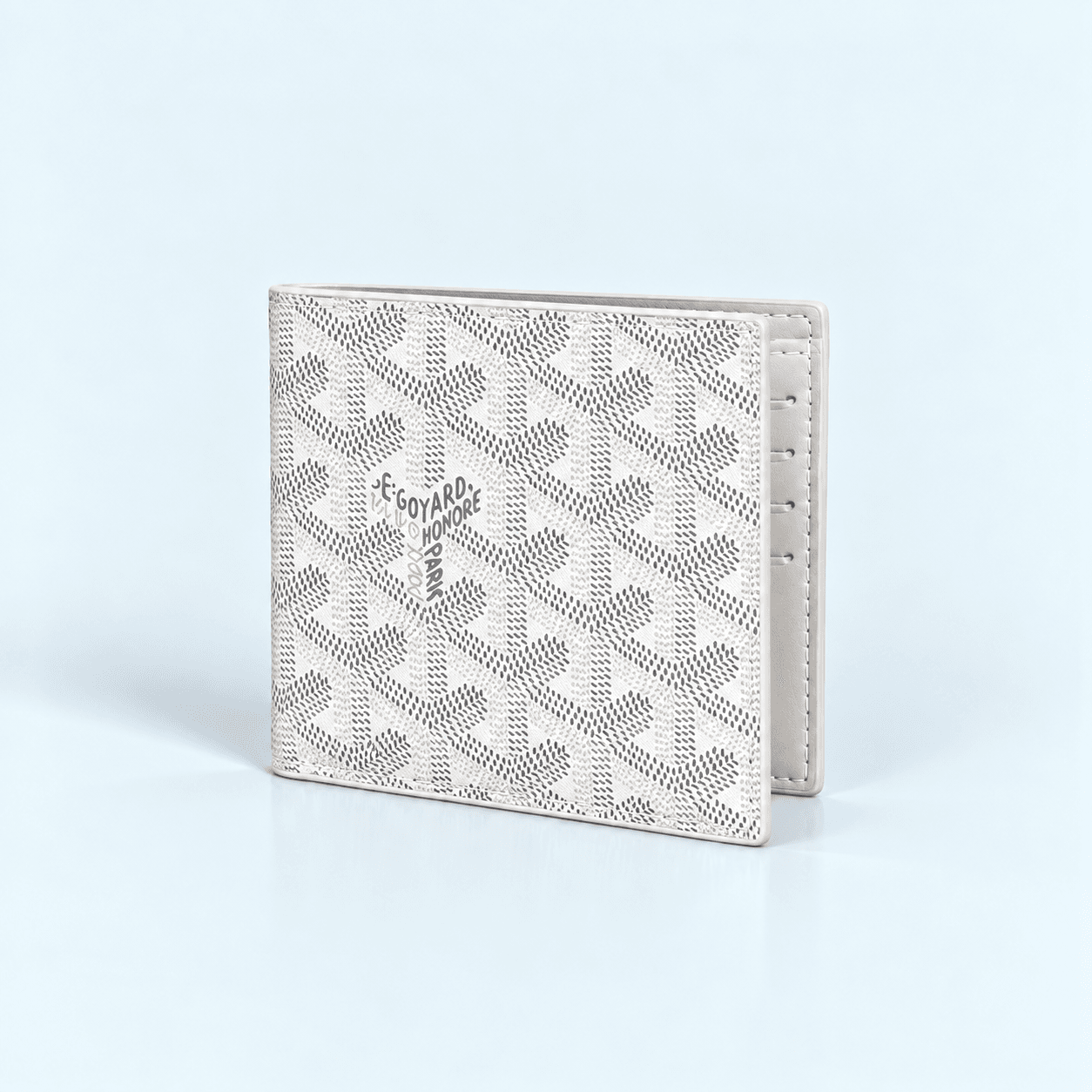 ChatGPT Image Sep 19, 2026, 02_21_13 PM Goyard Victoire Bifold Wallet White Goyardine – Luxury Designer Men’s Wallet 5125 - Image 1