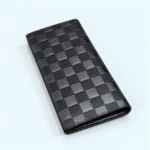 Louis Vuitton Brazza Long Wallet  Monogram Eclipse, 16 Card Slots & Coin Pocket Check BLack 62665 - Image 2