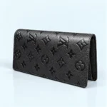 Louis Vuitton Brazza Long Wallet Monogram Eclipse, 16 Card Slots & Coin Pocket Embossed BLack 62665 - Image 2