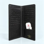 Louis Vuitton Brazza Long Wallet Monogram Eclipse, 16 Card Slots & Coin Pocket Embossed BLack 62665 - Image 3
