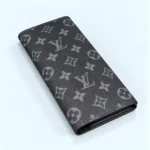 Louis Vuitton Brazza Long Wallet – Monogram Eclipse, 16 Card Slots & Coin Pocket Black 62665 - Image 2