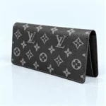 Louis Vuitton Brazza Long Wallet – Monogram Eclipse, 16 Card Slots & Coin Pocket Black 62665 - Image 4